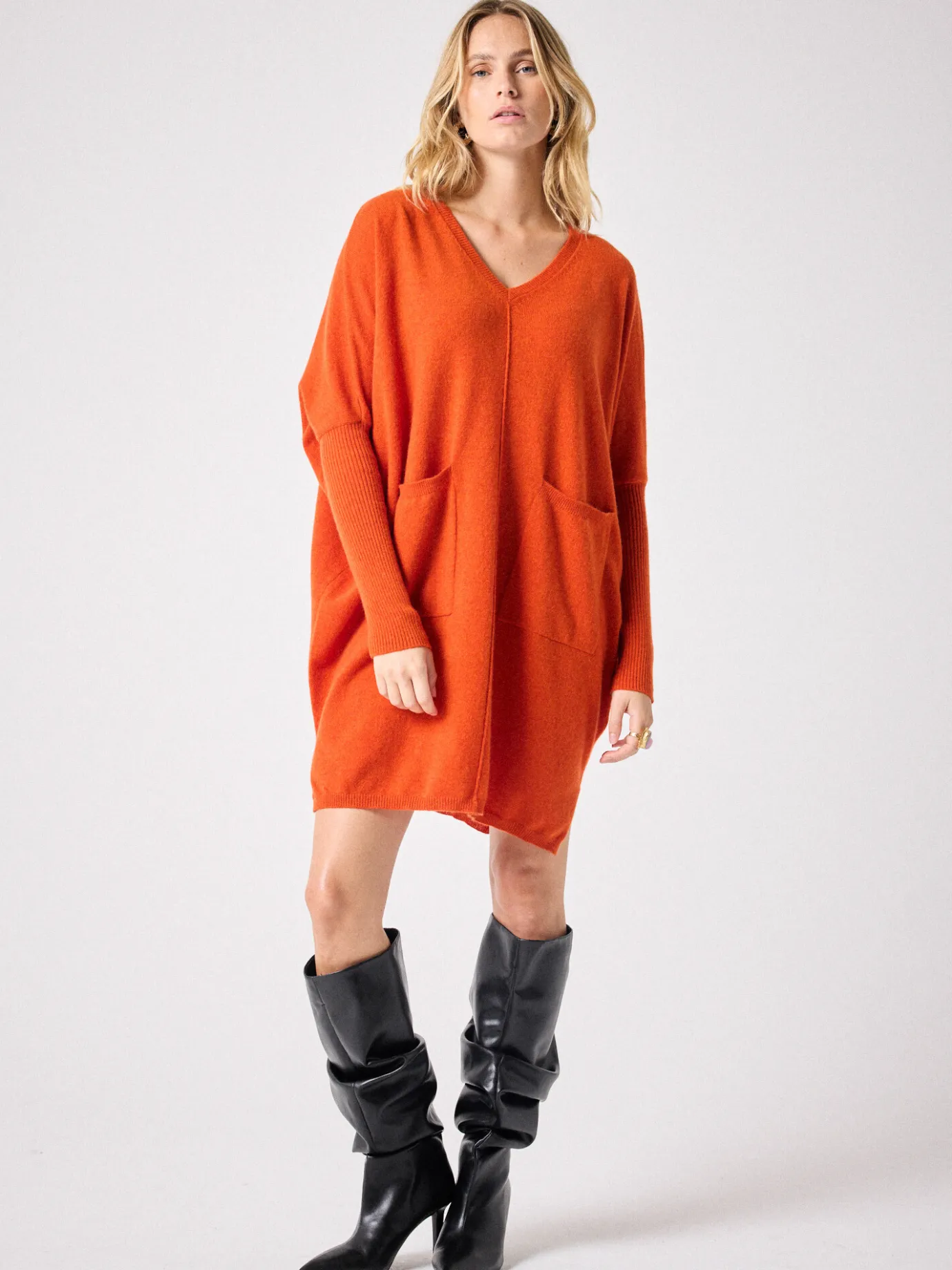 Flash Sale Robe poncho cachemire Bella Robes & Jupes | Le Cachemire·Robes & Jupes