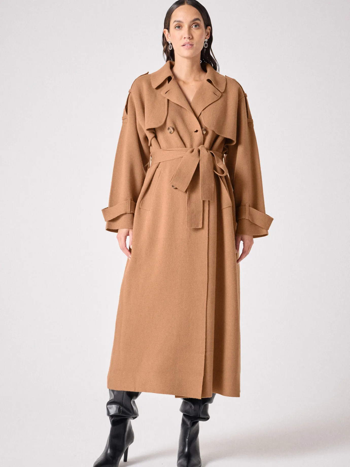 Discount Trench laine cachemire Talia Vestes & Manteaux