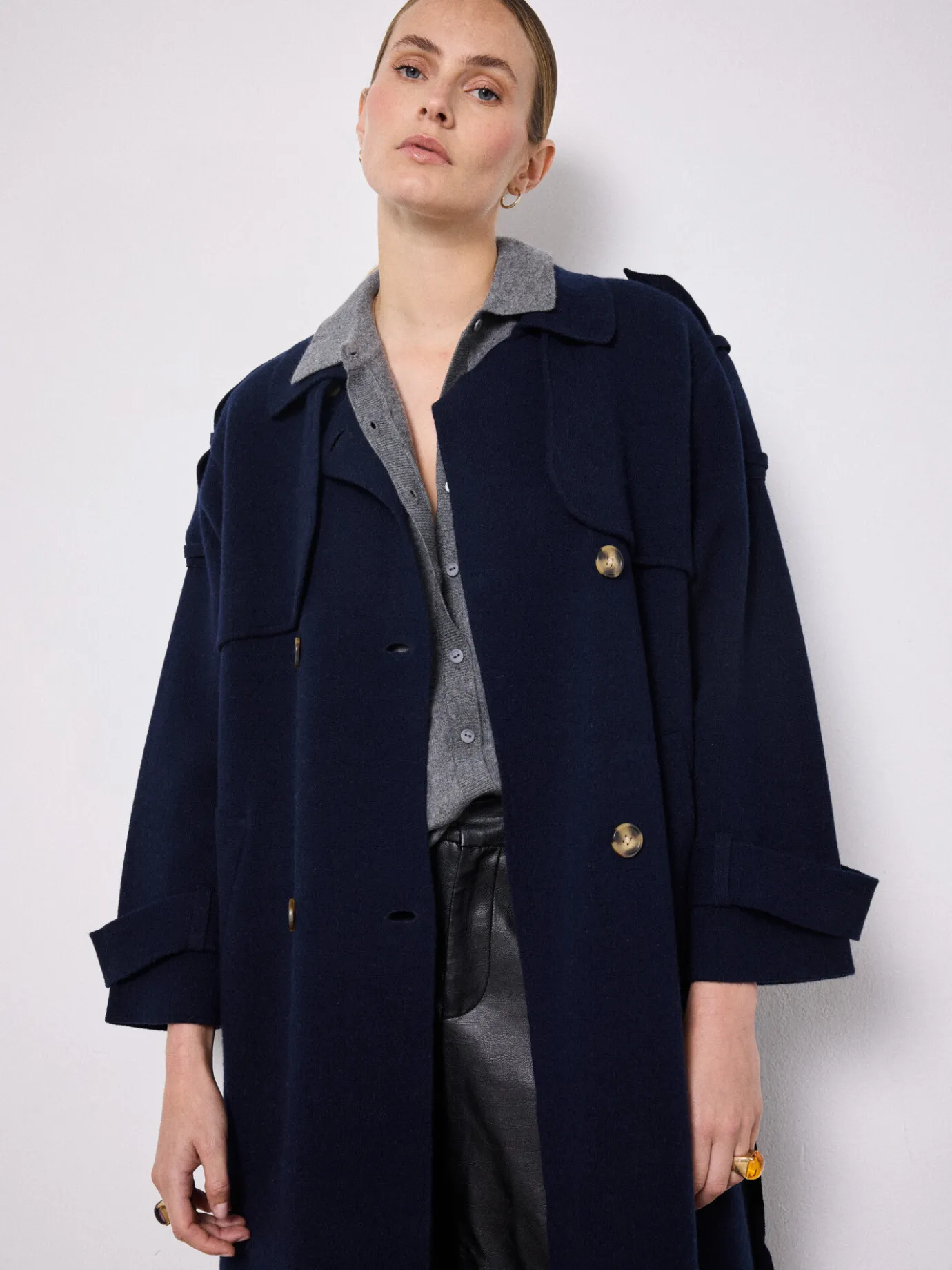 Best Trench laine cachemire Talia Vestes & Manteaux | Le Cachemire