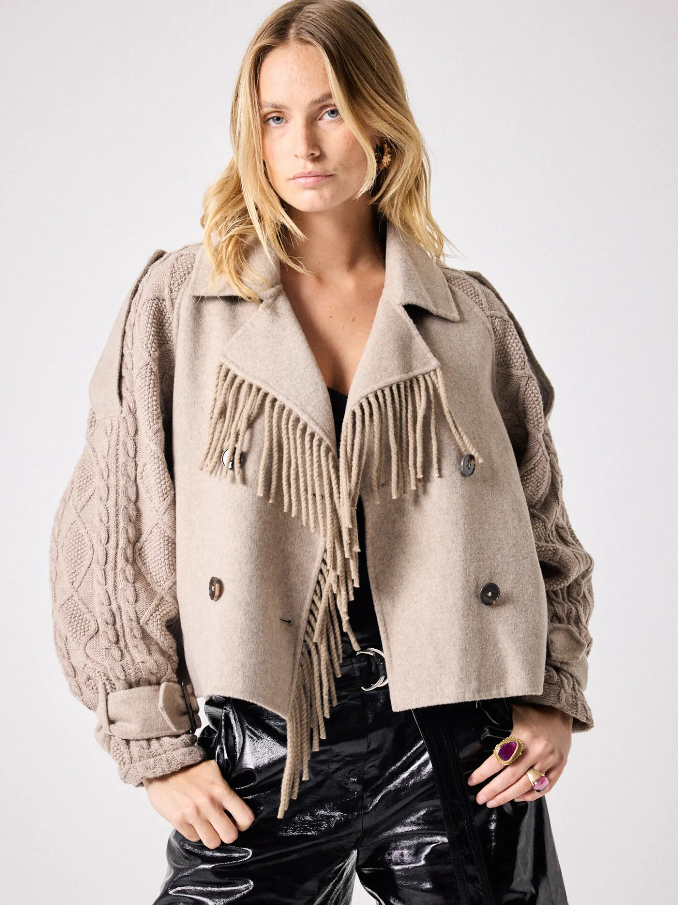 Shop Trench laine Kassia Vestes & Manteaux